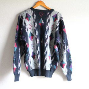 Vintage Sweaters - Vintage Grandpa Sweater Crew Michael Gerald 80s XL Vintage Sweaters - Vintage Grandpa Sweater Crew Michael Gerald 80s XL